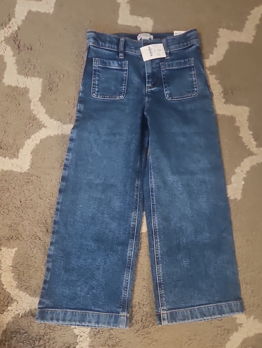 Kid's Wide-Leg Blue Jeans